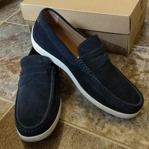 Sheldon Navy Suede Loafer/Sneaker